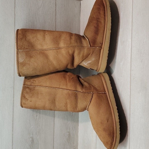 Ugg Australia Women 5815 Tall Leather Sheepskin Boots shoes sz 9 - Picture 8 of 12